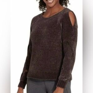 CALIA CHENILLE open armed sweater X-small EUC
